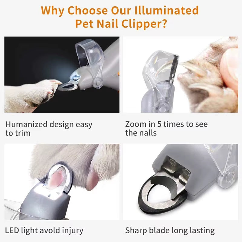 PreciseClip Pet Toe nail Trimmer for Cats & Dogs