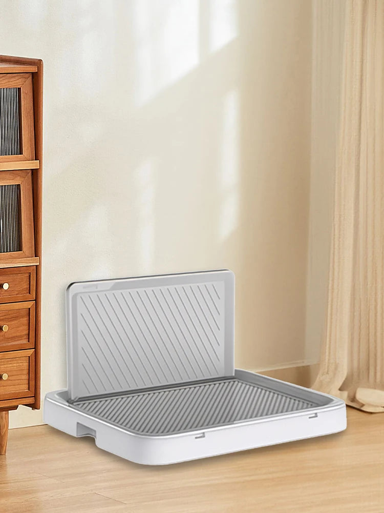 Dog Potty Tray with Pee Wall Pan Trainer Anti-Splash Pet Indoor Dog Training Toilet Dog Potty Trainer Puppy Kitten Cleaning Tool