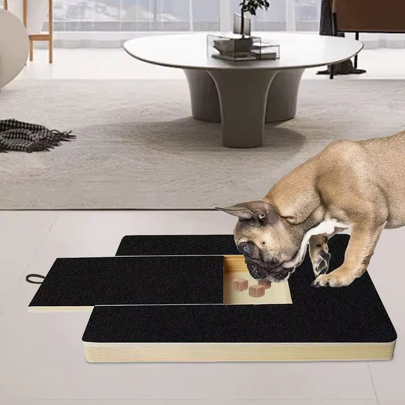 Wooden Dog Nail File Board Adjustable Scratching Board for Nail Trimming Self Scratcher Toy Safe Pet Grooming Accessories