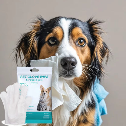 FurrWipe™ Pet Disposable Glove Wipes for bathing & Cleaning Dogs and Cats