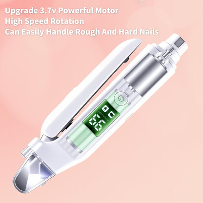 2-In-1 Dog Nail Trimmers & Dog Nail Grinder with 2 LED Lights, Low-Noise Operation, USB Rechargeable, Splash Protection Device, Multiple Grinding Methods, Perfect for Large, Medium, and Small Pets