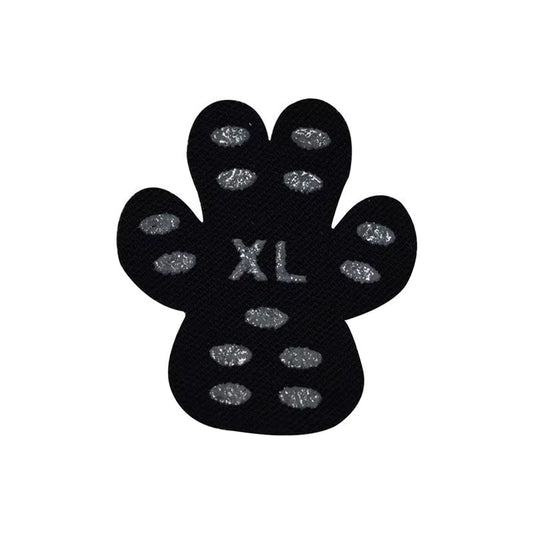 Black Paw Anti-Slip Paw Protectors — self-adhesive disposable paw stickers with extra grip and protection for dogs.