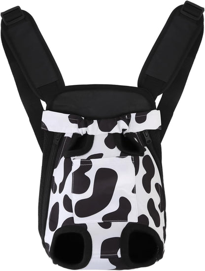 Dog Backpack Carrier/Cat Carrier, Adjustable Pet Front Carriers Travel Bag for Puppy Medium Dogs, Legs Out, Soft Ventilated Doggie Chest Carry Backpacks for Hiking/Camping, 2.5-4 Lbs, Pink