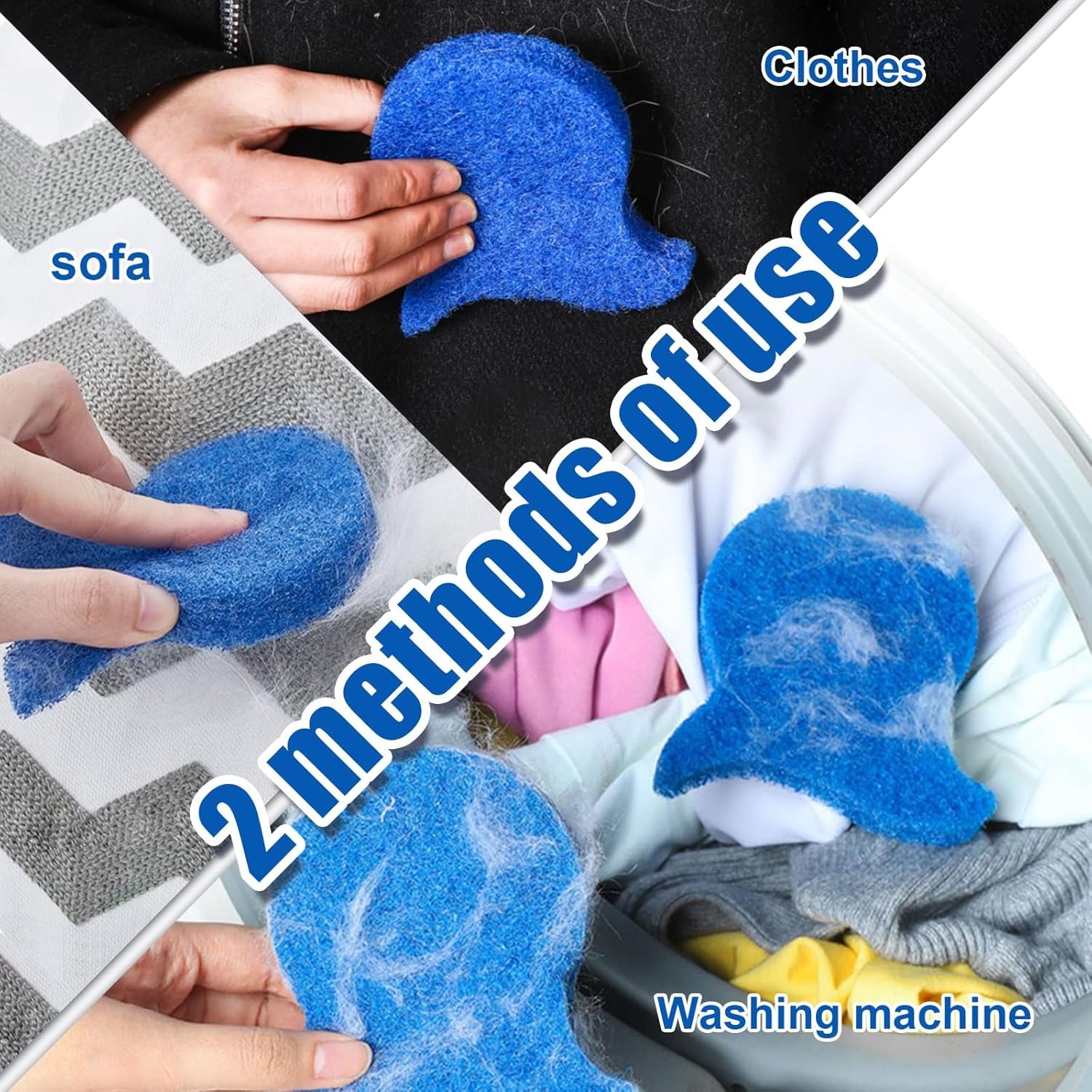 Fishy 4 Pack laundry pet hair remover
