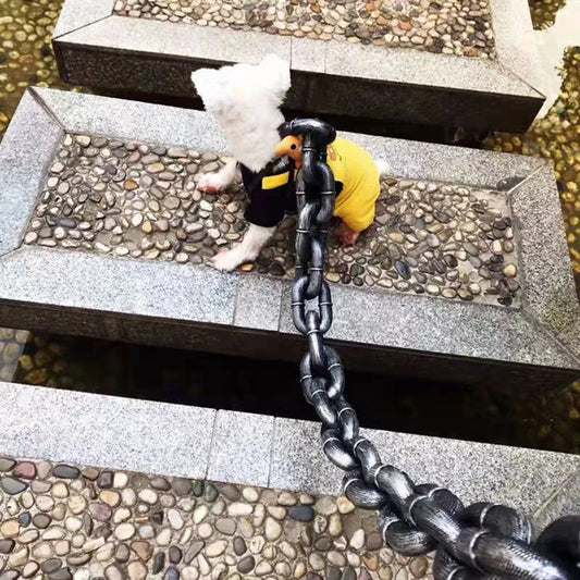 Fake Steel Plastic Chain Dog Leash