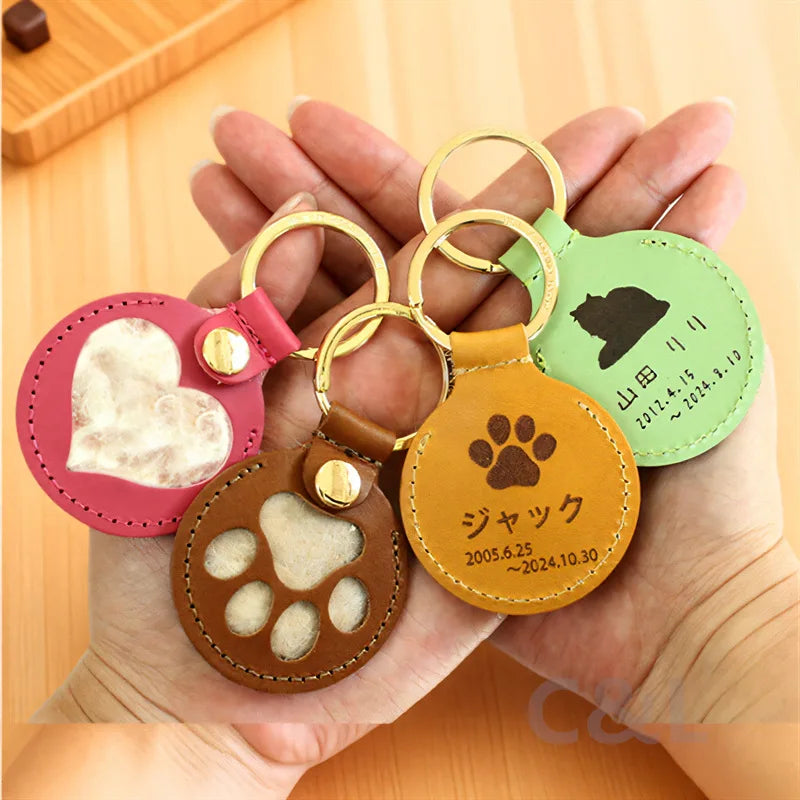 FurEver Paw Fur Keychain
