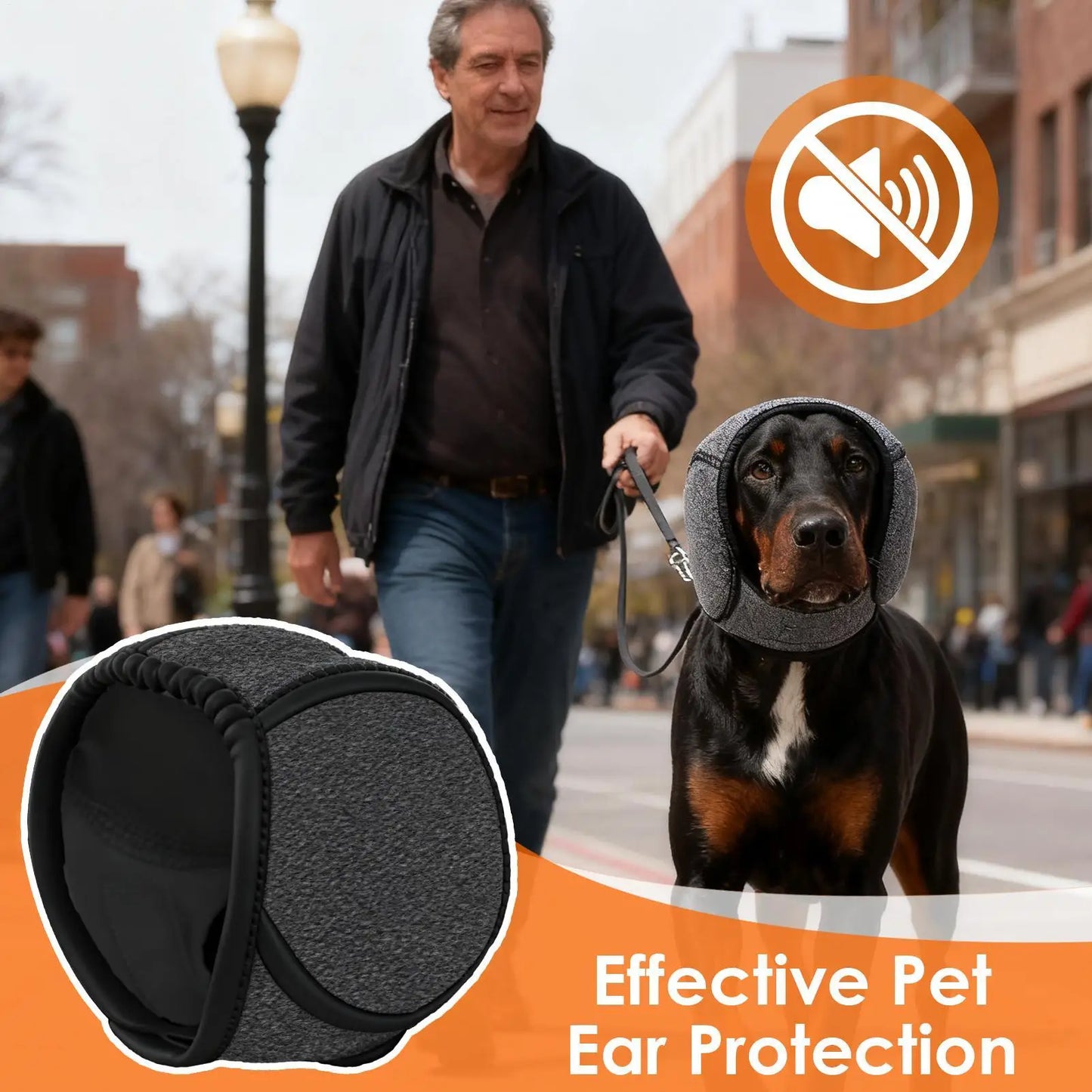 Protect Your Pet's Ears with Our Comfortable Dog Noise Cancelling Ear Muffs - Perfect for Swimming and Winter Adventures!