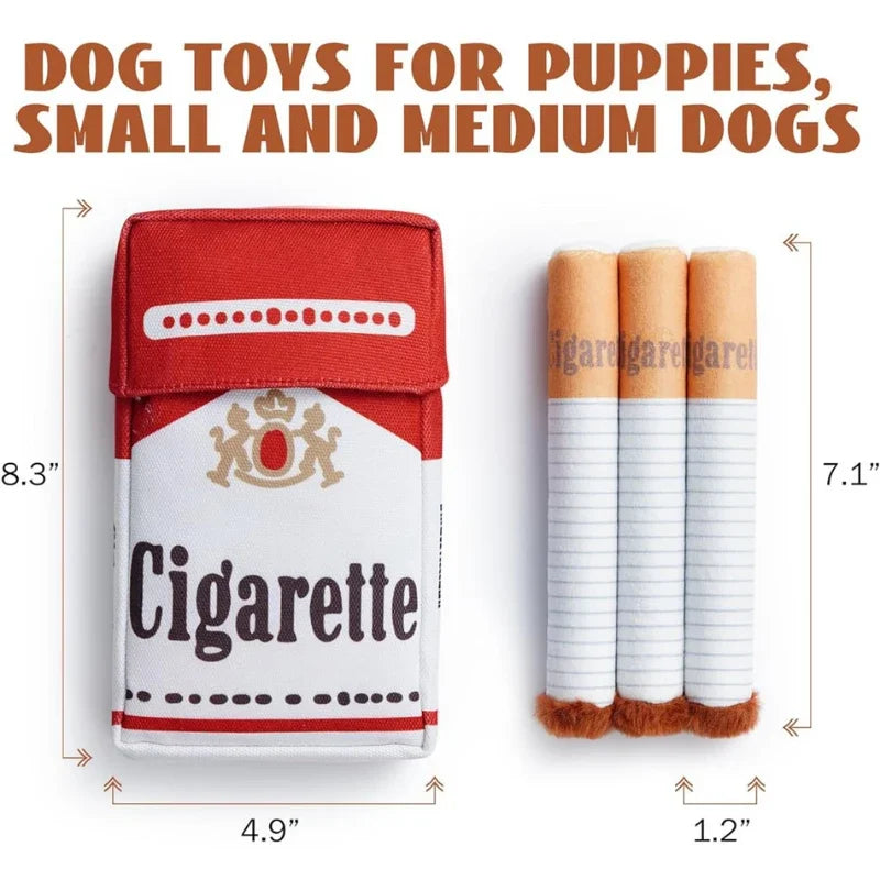 Ciggy Squeaky cigarette dogs toy Plush
