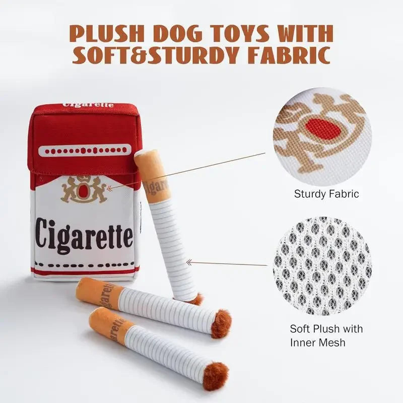 Ciggy Squeaky cigarette dogs toy Plush