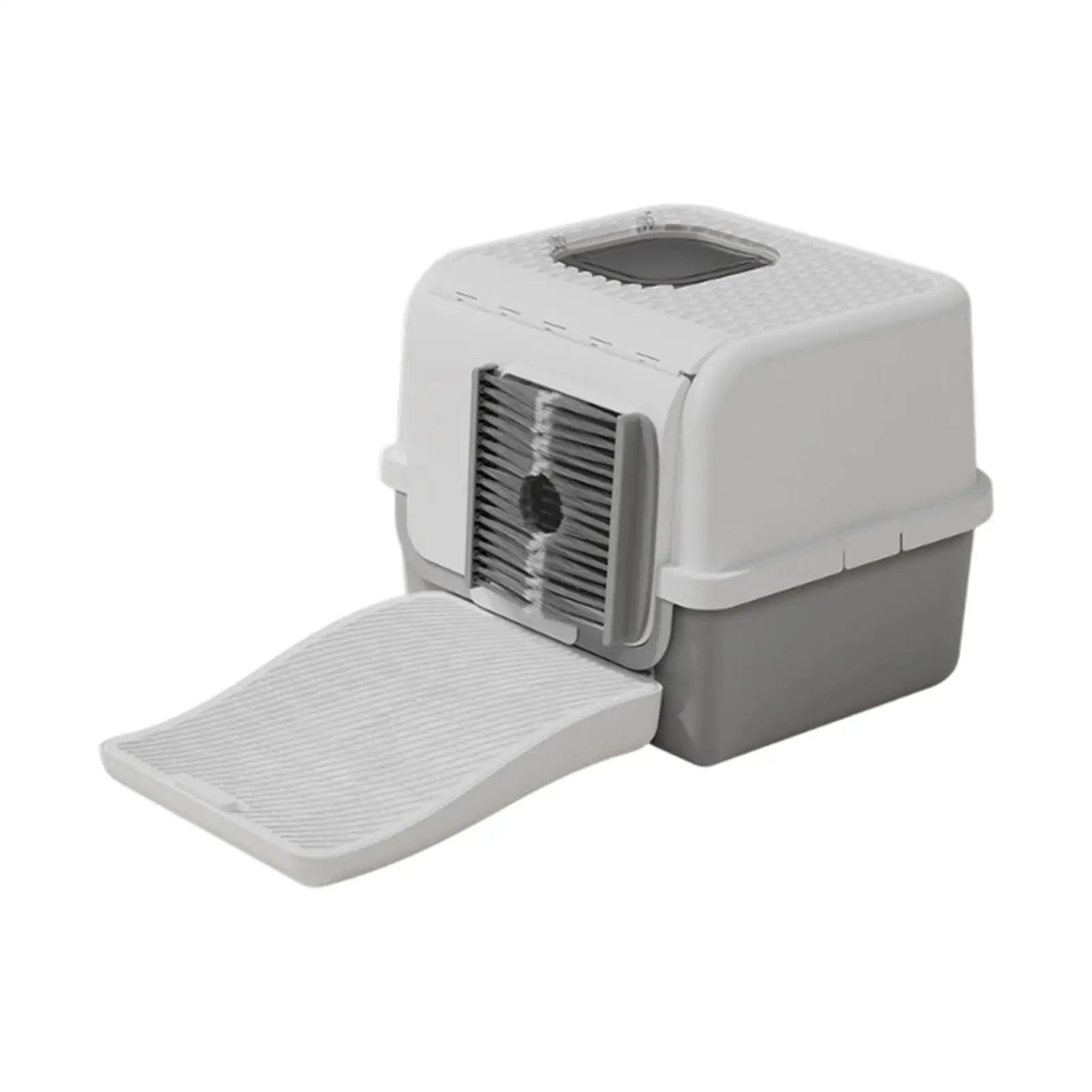 Transform Your Cat's Bathroom Experience with Our Innovative Enclosed Litter Box Featuring an Anti-Slip Base for Easy Maintenance and Ultimate Comfort