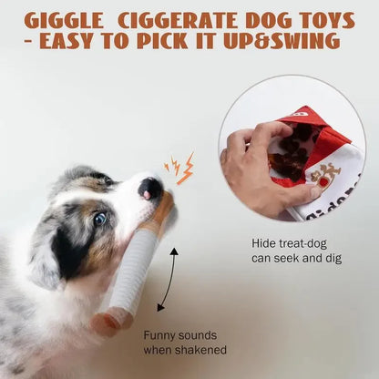 Ciggy Squeaky cigarette dogs toy Plush