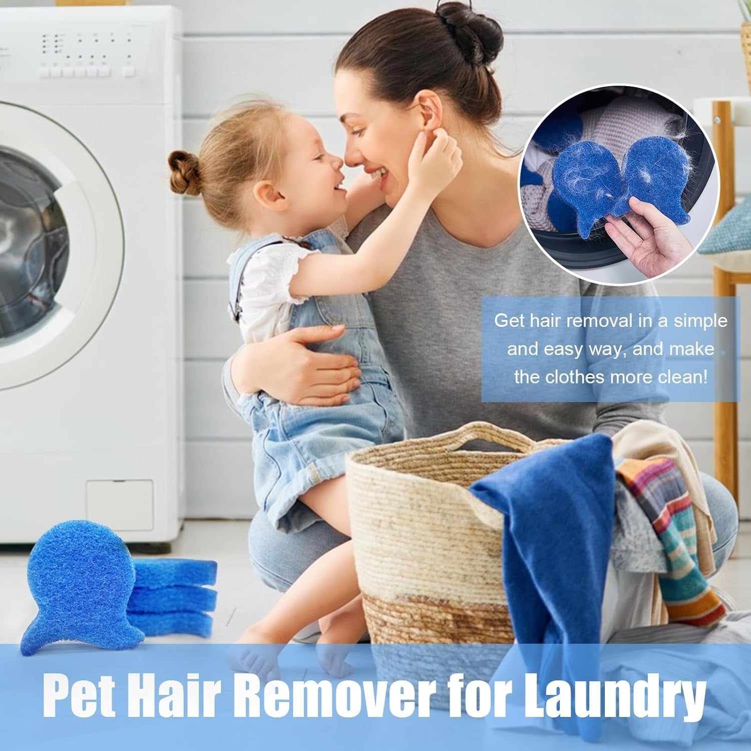 Fishy 4 Pack laundry pet hair remover